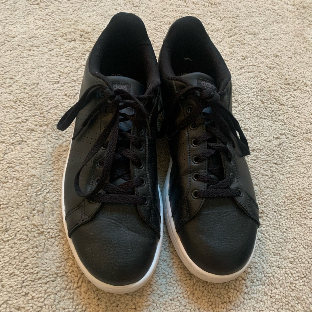 Black leather men’s adidas